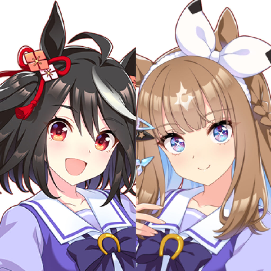 [Uma Musume: Pretty Derby] I was looking into the two kids and found that the big star on their forehead is really cute!