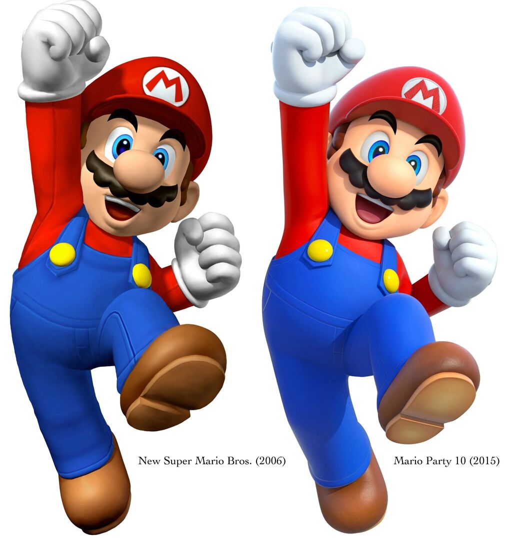 [Super Mario] Fine adjustments have been made over the course of 10 years.