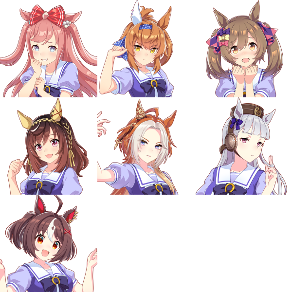 [Uma Musume: Pretty Derby] The 6 Victory Club, labeled as a group of eccentric people, is coming together quite nicely.