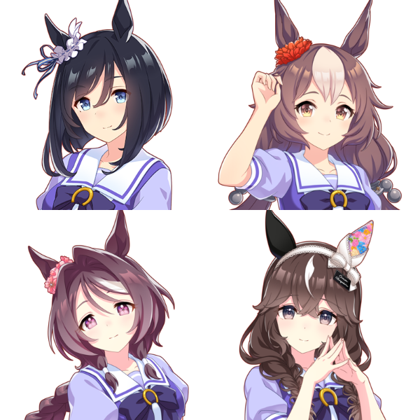 [Uma Musume: Pretty Derby] I lined up the kids I like.