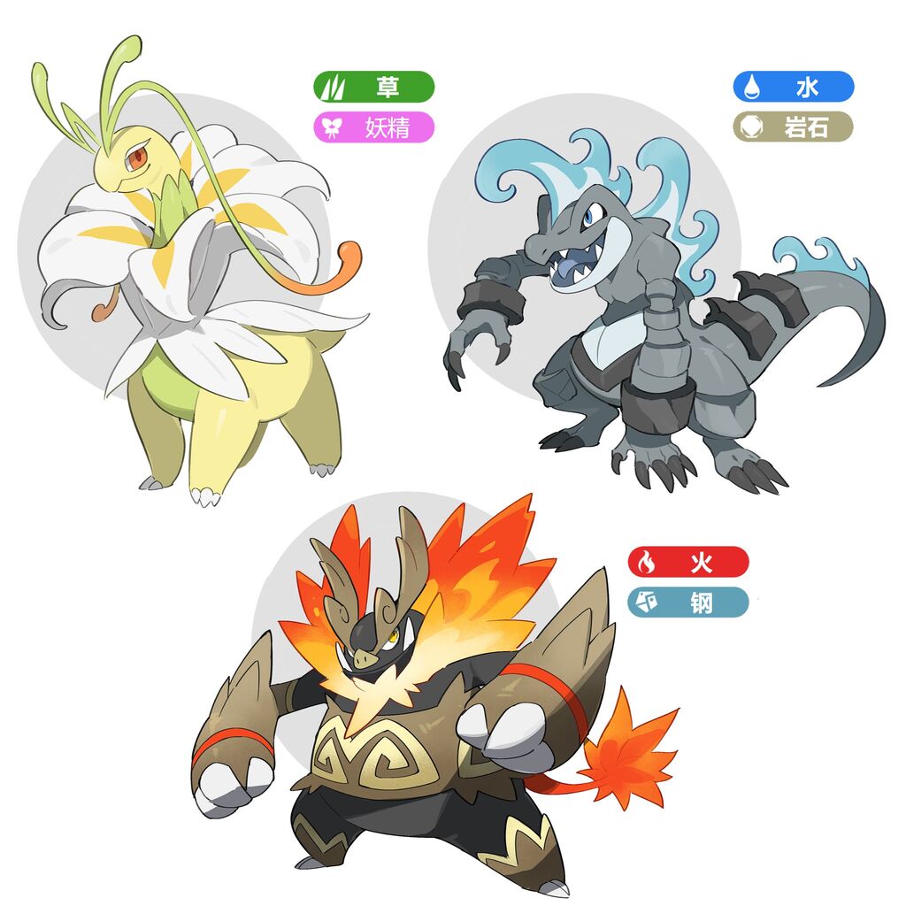 [The official or recognized English title for ポケモンZA is Pokémon ZA, though there is no widely acknowledged series or game specifically titled as such within the Pokémon franchise. It’s possible this might refer to a less common or unofficial fan creation rather than an official entry in the series.] Illustration of predicted new forms of the Three Great Houses