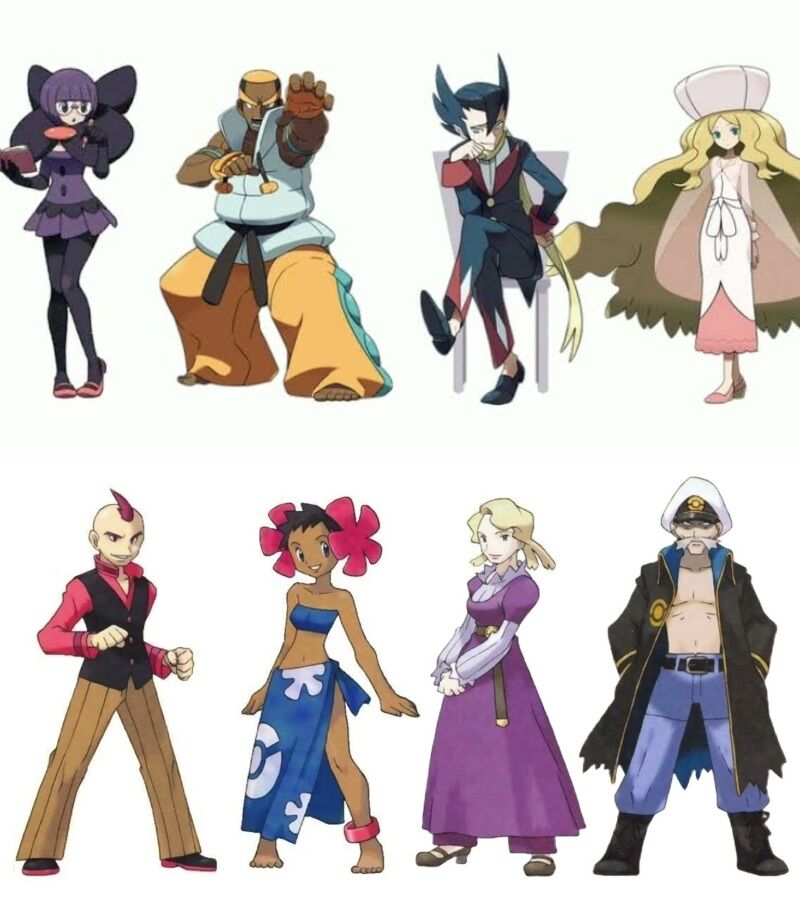 I like this Elite Four team in Pokémon.