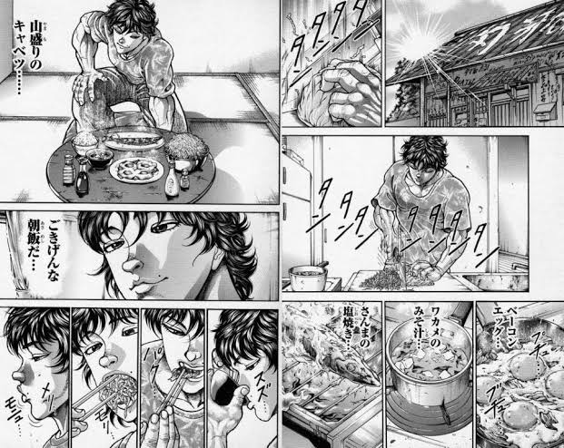 [Baki the Grappler] I admire people who can cook for themselves.