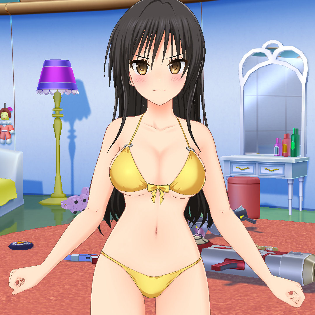 [The official English title is To Love Ru.] I finally pulled Harenchii, so I’m just looking at it, but isn’t it a swimsuit that someone who says “harenchi” wouldn’t wear?