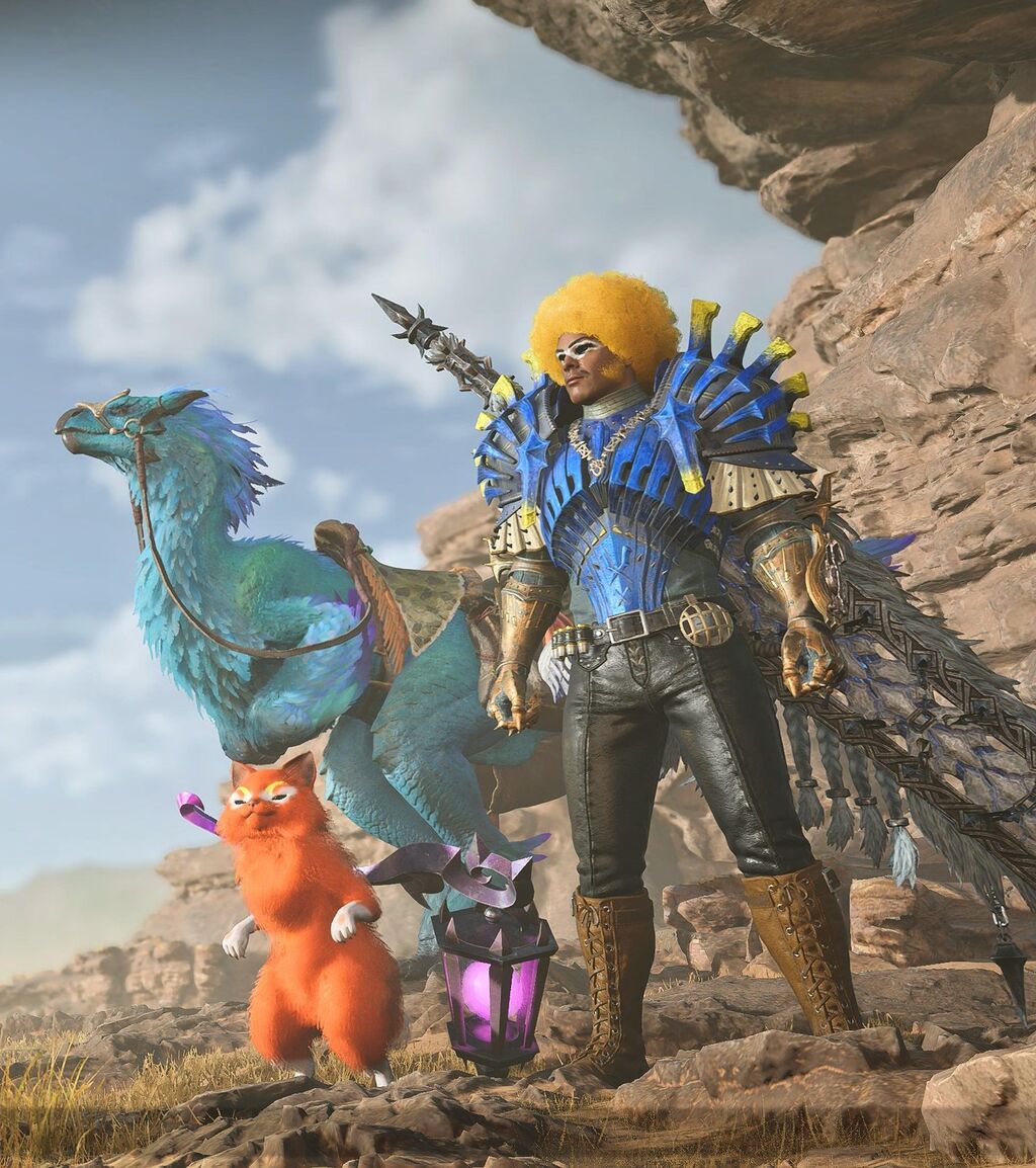 [Bobobo-bo Bo-bobo] The Harrier has arrived in the world of Monster Hunter Wilds.