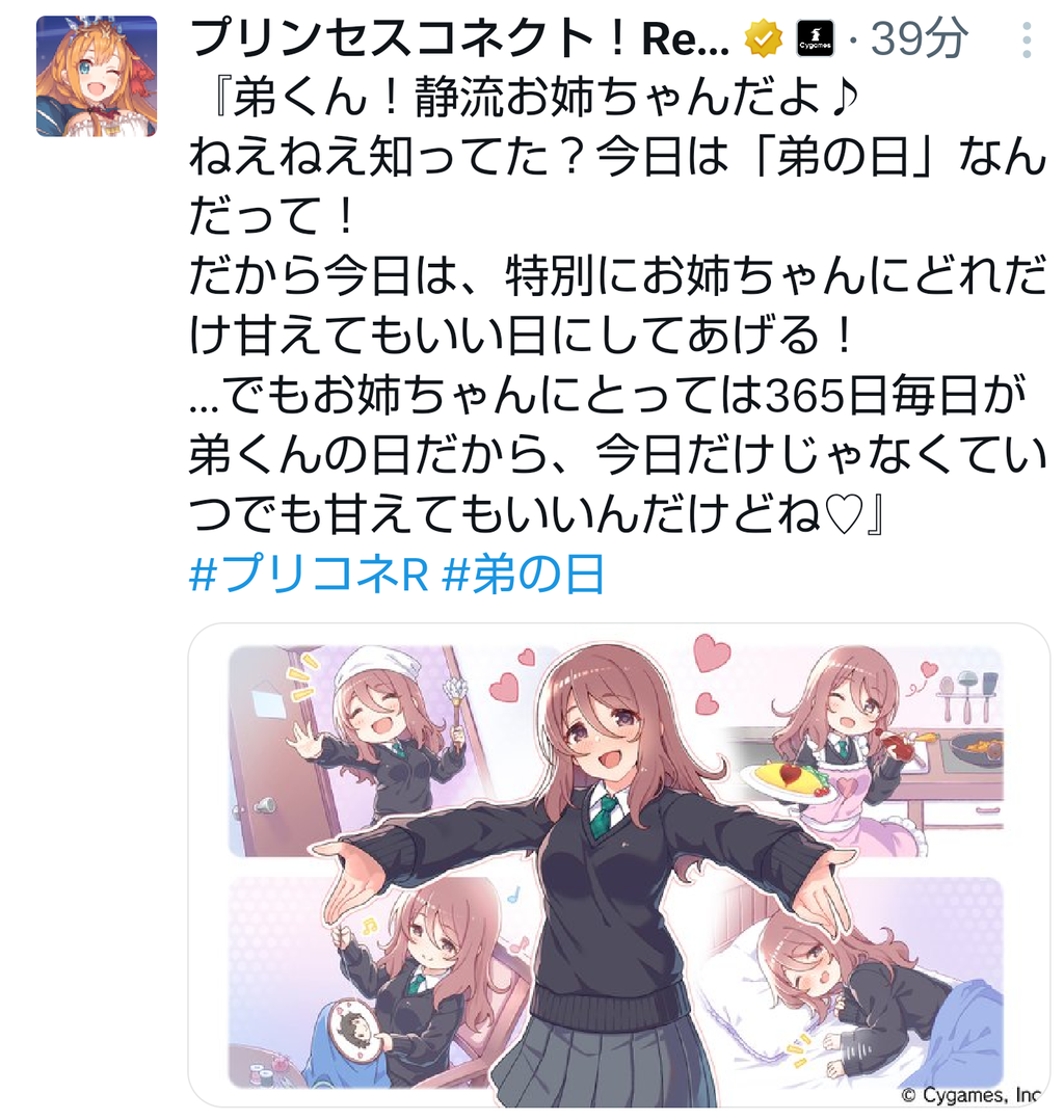 [Princess Connect! Re: Dive] Hey, did you know? Today is “Brother’s Day”!