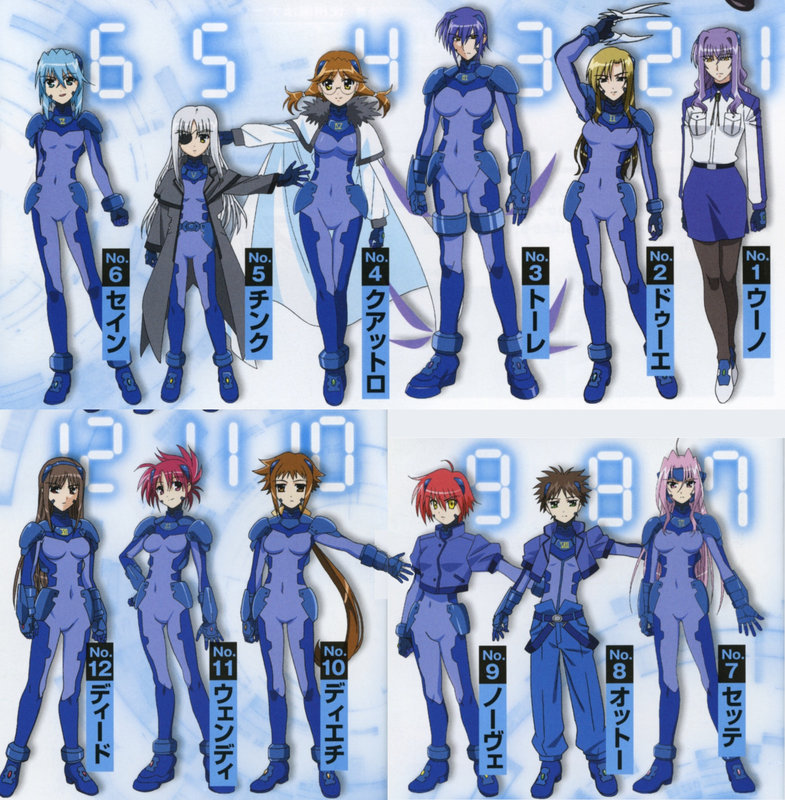[Magical Girl Lyrical Nanoha] Stick the numbers.