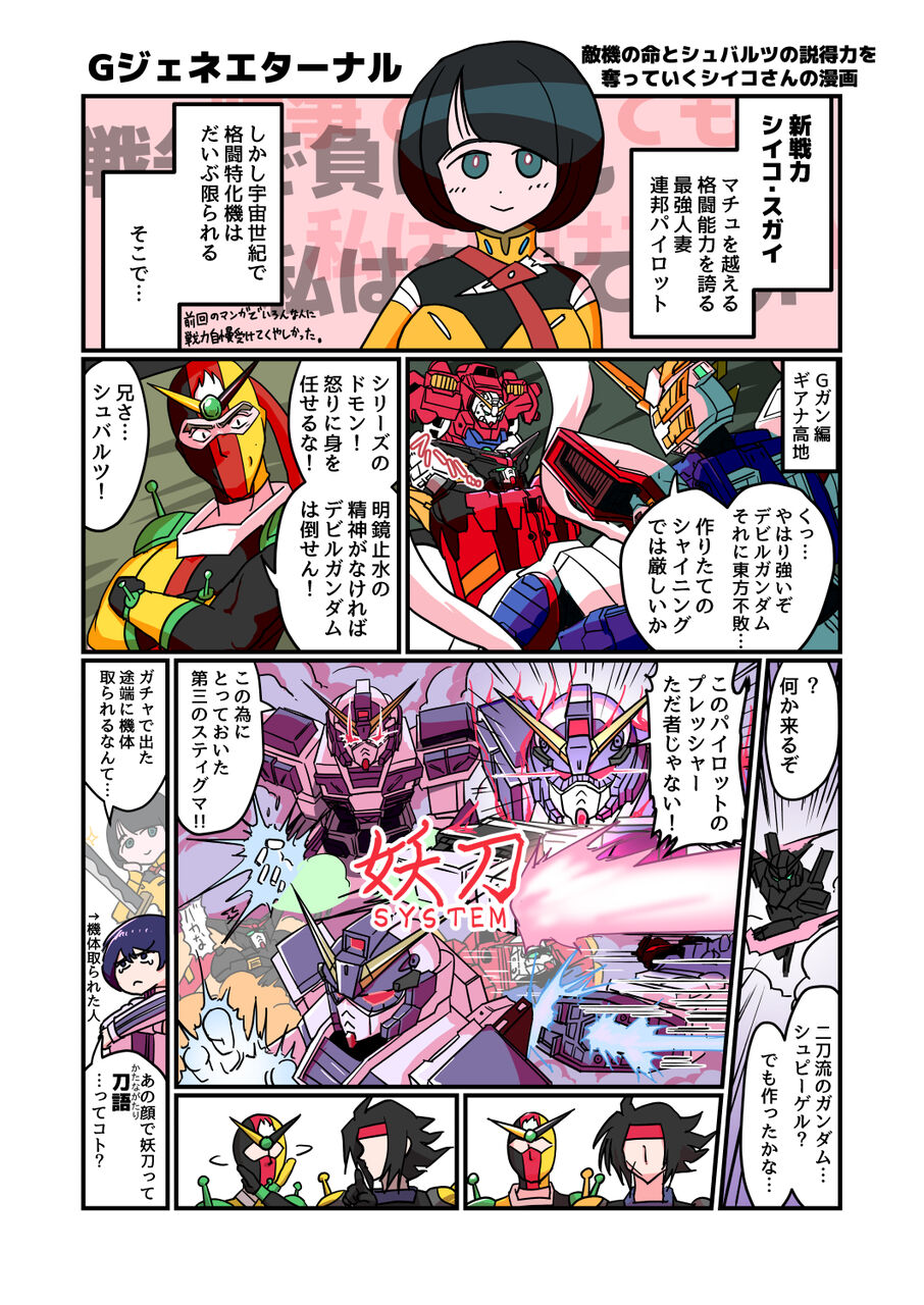 [G Generation] I colored the G Generation manga from yesterday.