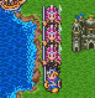 [Dragon Quest] I will go with a party of one male hero and three female warriors.
