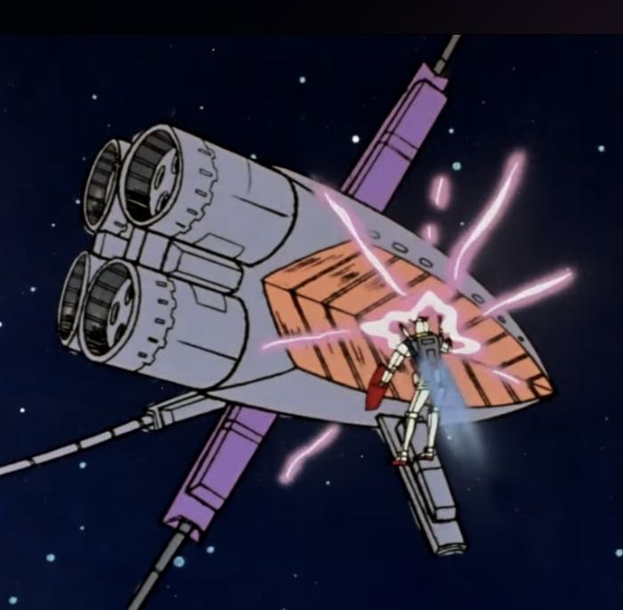 [Gundam GQuuuuuuX] After watching the first battle again, Amuro was just too much of a monster.