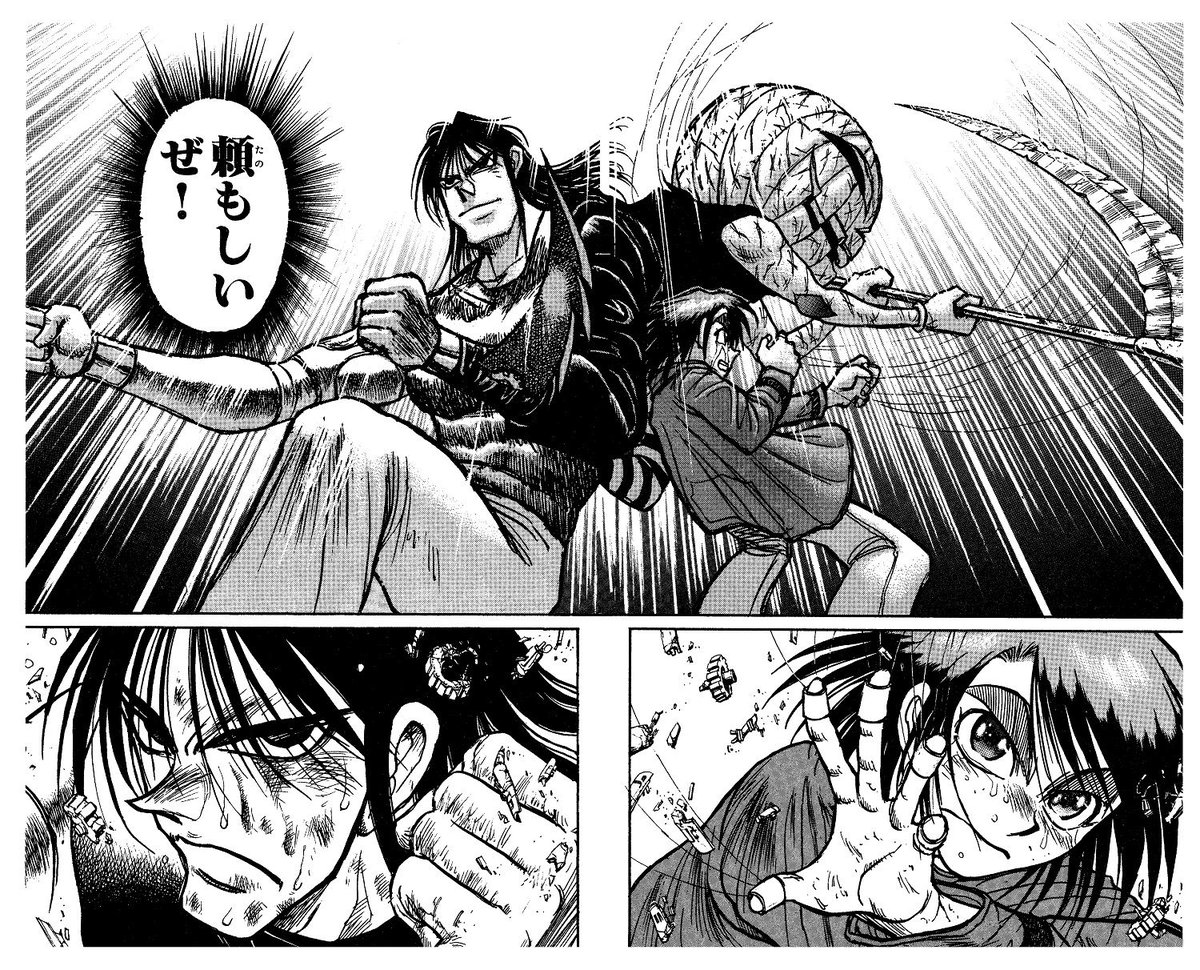 [Karakuri Circus] It’s nice to have someone to protect your back.