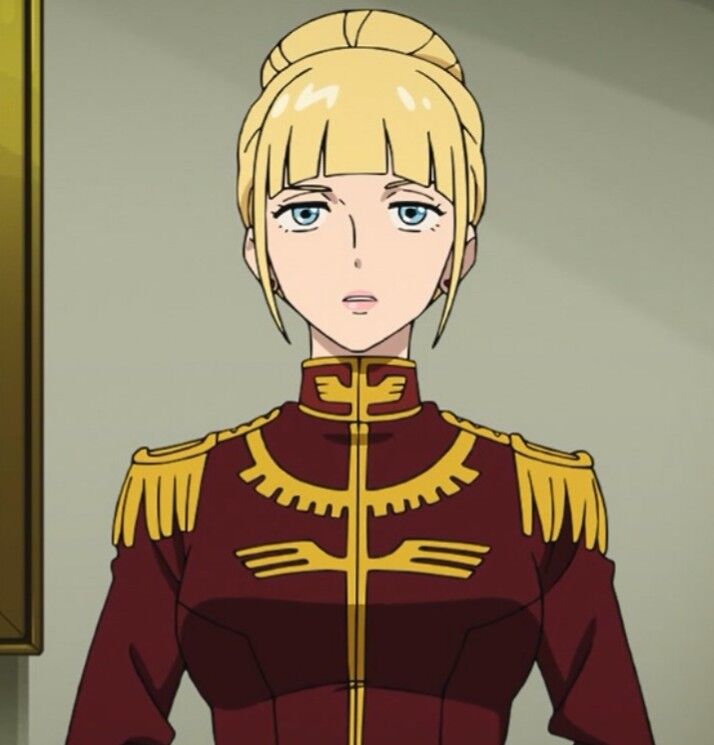 [Gundam GQuuuuuuX] The blonde, big-breasted beautiful secretary was erotic.