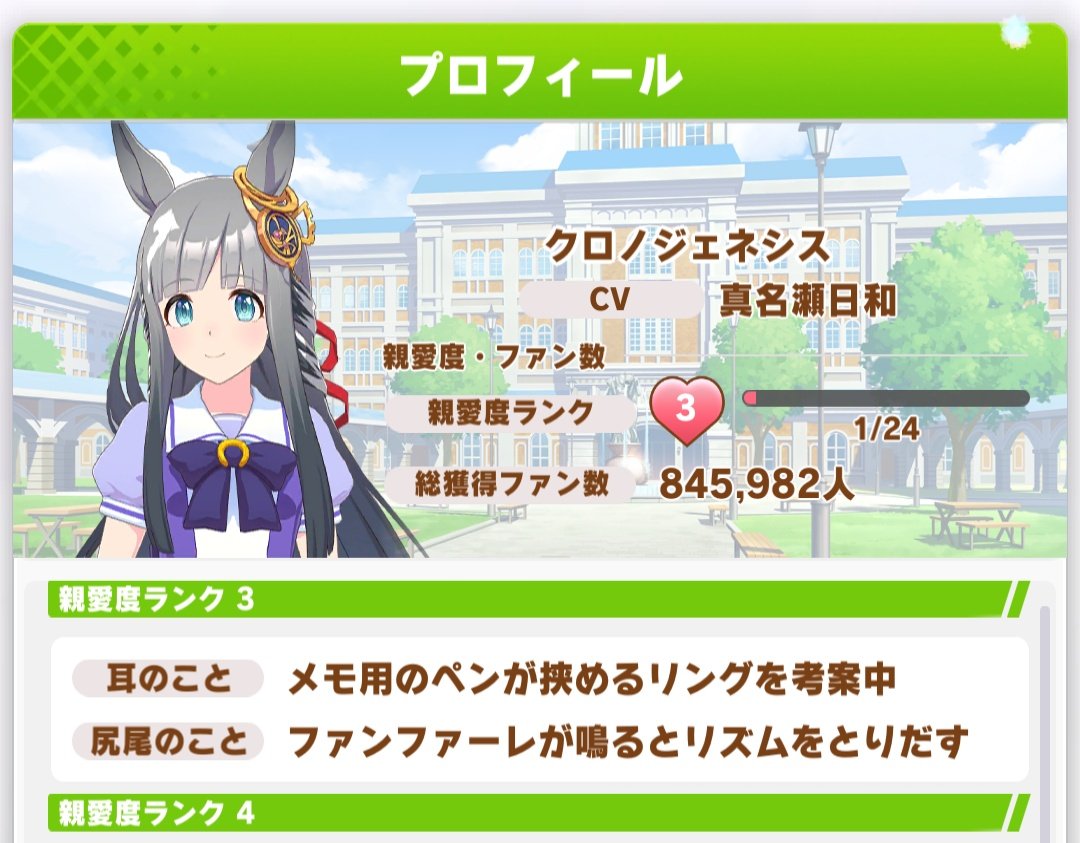 [Uma Musume: Pretty Derby] The secret of Chronogenesis, there’s no need to go that far…