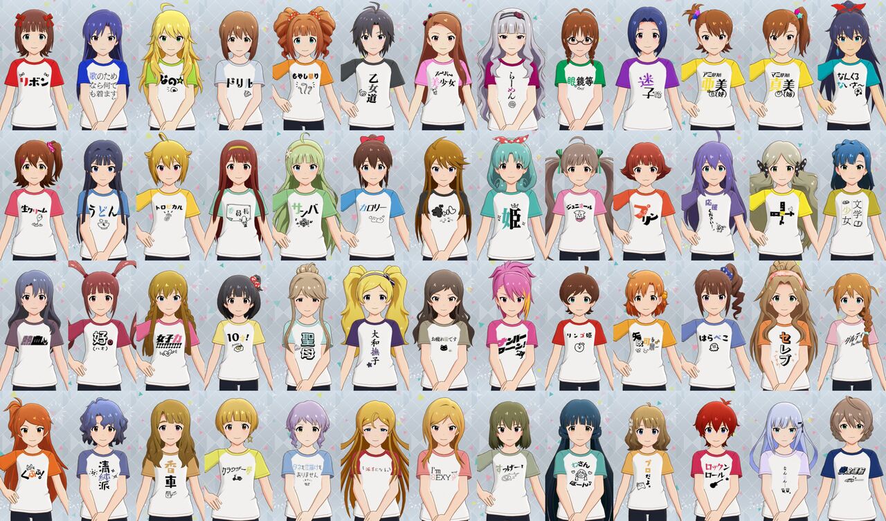[The Idolmaster Million Live!] Choose your favorite T-shirt.
