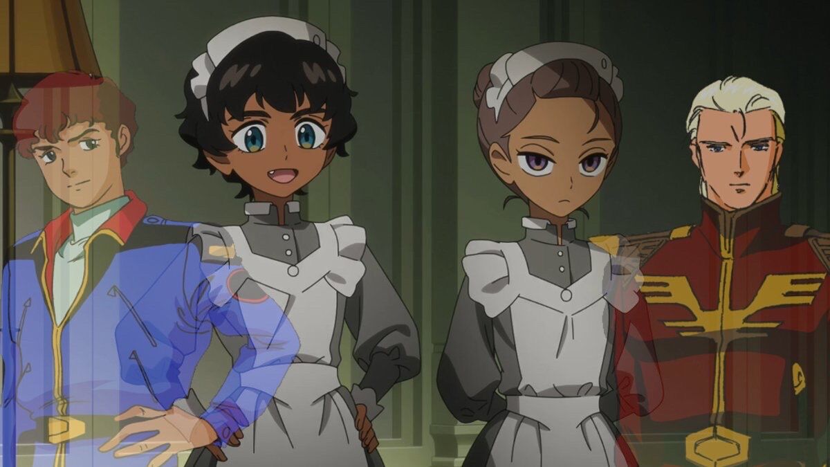 [Gundam GQuuuuuuX] A brothel maid who admires Lalah with “natural curly hair” and “slicked back” is nice, isn’t it?