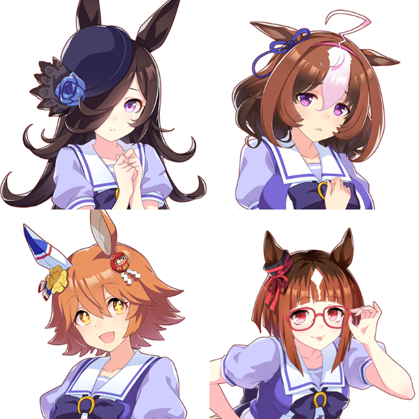 [Uma Musume: Pretty Derby] If I line up the girls I like, it would be like this.